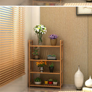 Bamboo 4 Tier Shelving Unit Kitchen Bedroom Bookshelf V178-66771