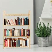 Bamboo 4 Tier Shelving Unit Kitchen Bedroom Bookshelf V178-66771