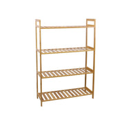 Bamboo 4 Tier Shelving Unit Kitchen Bedroom Bookshelf V178-66771