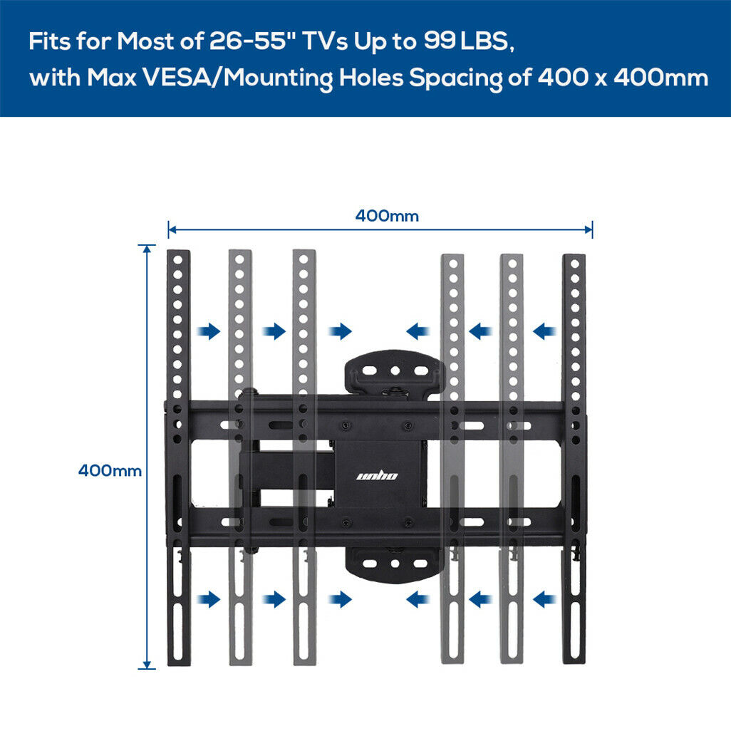 Full Motion TV Wall Mount Bracket 27-55 for Samsung TCL Hisense V178-66772