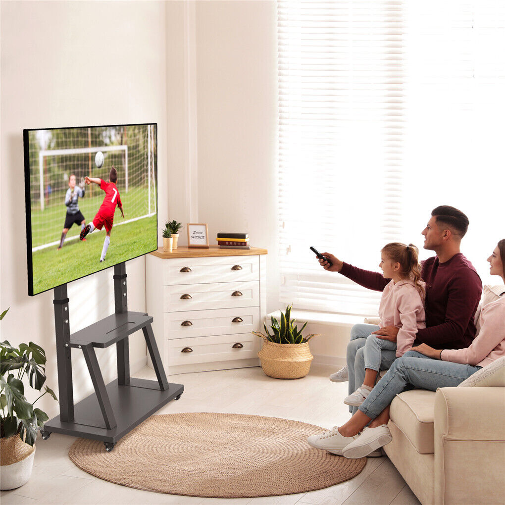 32-100 Heavy Duty TV Wall Mount with Shelf & Wheels V178-66773