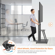 32-100 Heavy Duty TV Wall Mount with Shelf & Wheels V178-66773