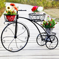 Iron Bicycle Plant Stand Rack Indoor Outdoor Garden V178-66775
