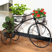 Iron Bicycle Plant Stand Rack Indoor Outdoor Garden V178-66775