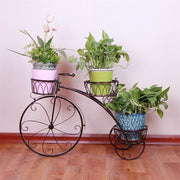 Iron Bicycle Plant Stand Rack Indoor Outdoor Garden V178-66775