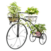 Iron Bicycle Plant Stand Rack Indoor Outdoor Garden V178-66775
