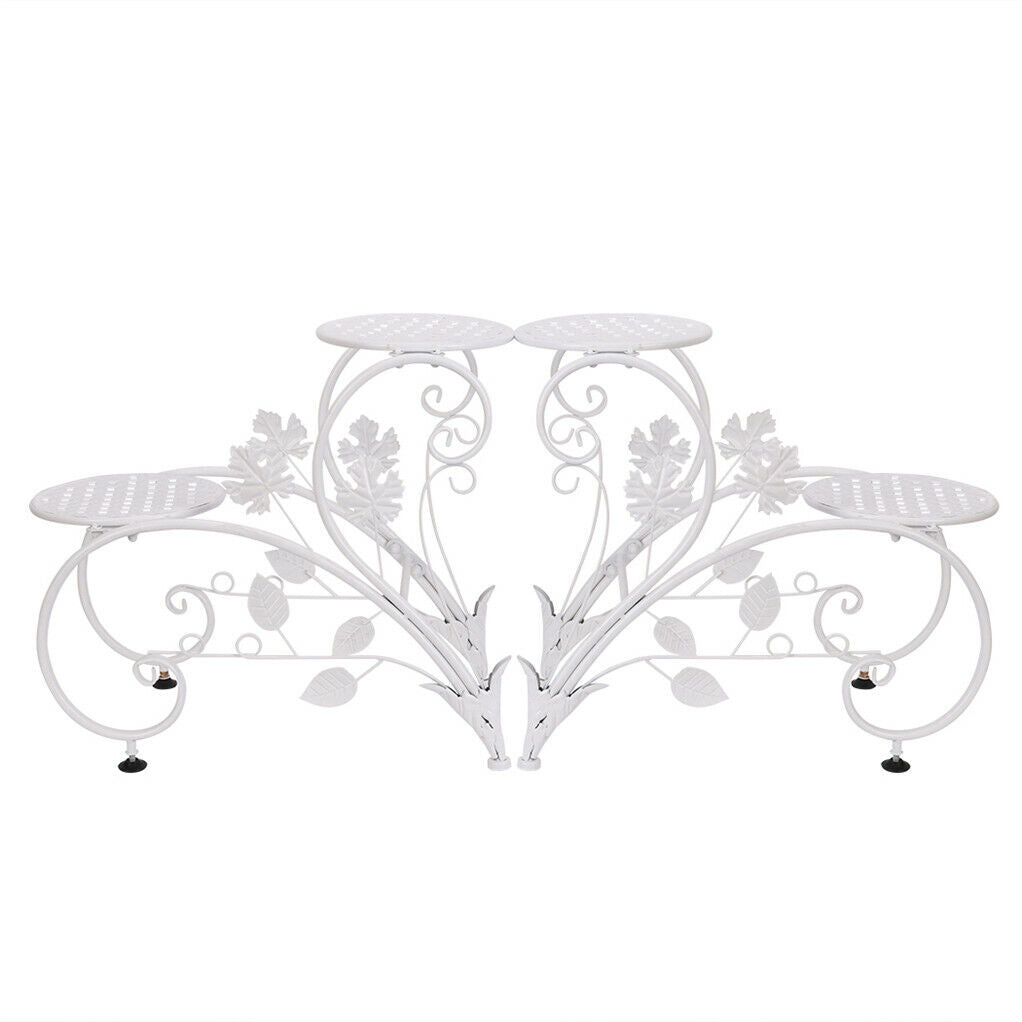 Set of 2 Plant Stand Wedding Garden Flower Shelf Rack V178-66778