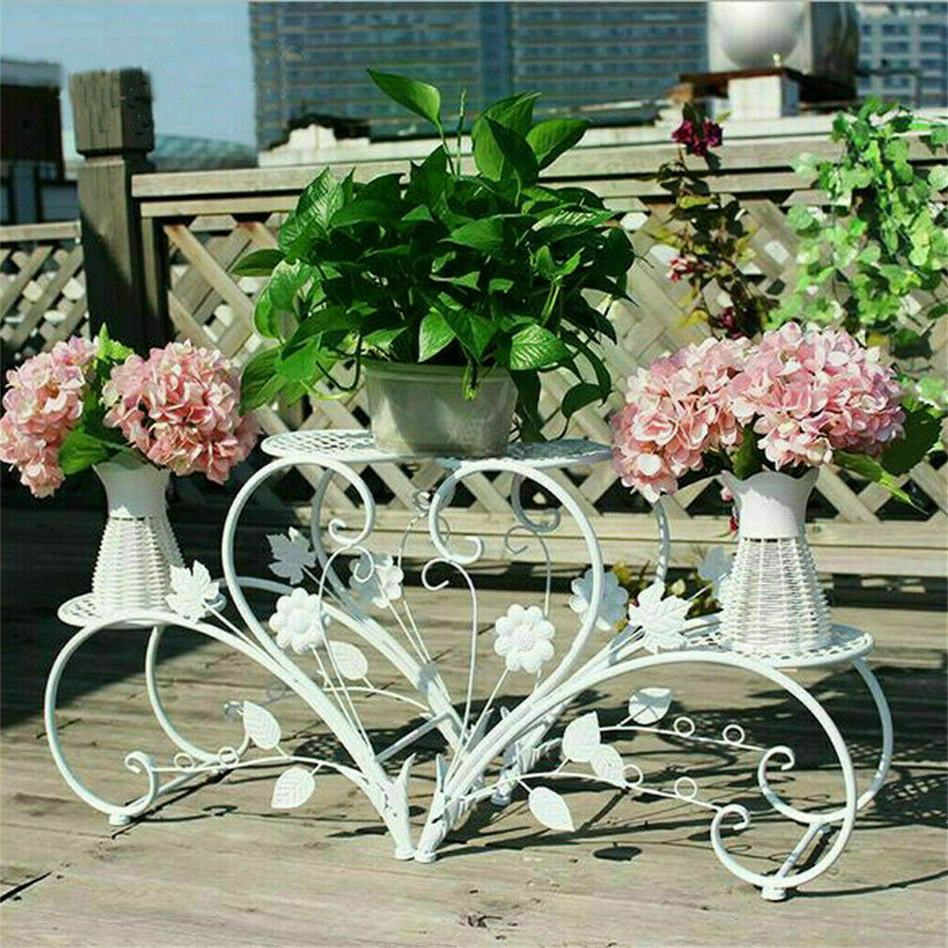Set of 2 Plant Stand Wedding Garden Flower Shelf Rack V178-66778