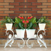 Set of 2 Plant Stand Wedding Garden Flower Shelf Rack V178-66778