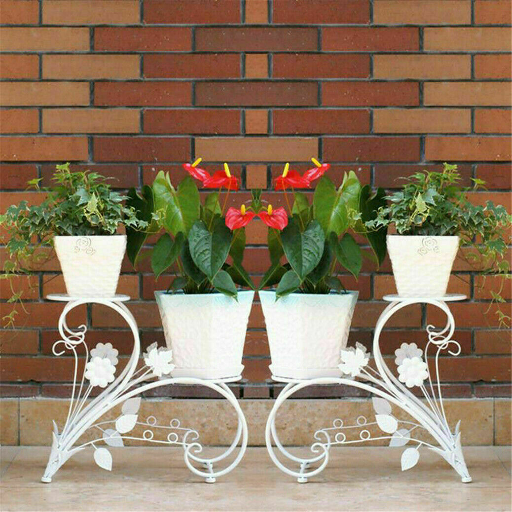 Set of 2 Plant Stand Wedding Garden Flower Shelf Rack V178-66778