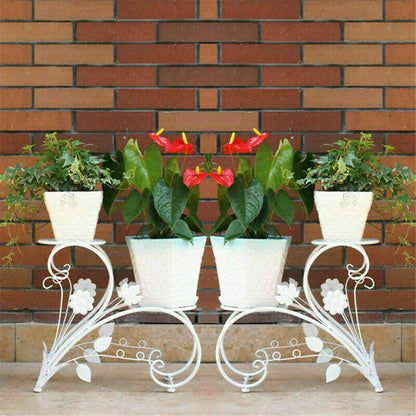 Set of 2 Plant Stand Wedding Garden Flower Shelf Rack V178-66778