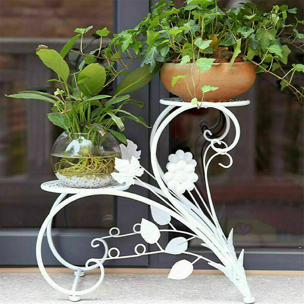 Set of 2 Plant Stand Wedding Garden Flower Shelf Rack V178-66778