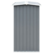 Outdoor Log Storage Shed 91cm Firewood Rack Steel w/ Raised Floor & Sloping Roof V178-66782