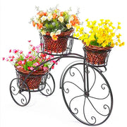 3-Tier Iron Bicycle Plant Stand Rack Tricycle Planter V178-66787