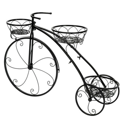 3-Tier Iron Bicycle Plant Stand Rack Tricycle Planter V178-66787