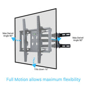 Articulating TV Wall Mount Bracket 32-56 Corner Rack Holder V178-66788