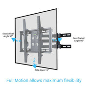 Articulating TV Wall Mount Bracket 32-56 Corner Rack Holder V178-66788