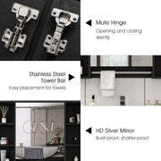 Bathroom Mirrored Cabinet Wall Storage Organizer V178-66790
