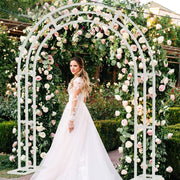 Metal Wedding Arch Garden Arbor Floral Stand Indoor/Outdoor V178-66791