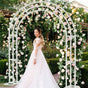 Metal Wedding Arch Garden Arbor Floral Stand Indoor/Outdoor V178-66791