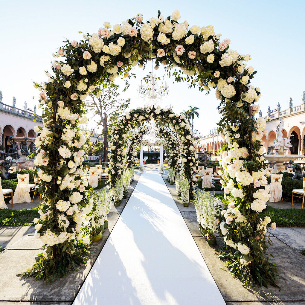 Metal Wedding Arch Garden Arbor Floral Stand Indoor/Outdoor V178-66791