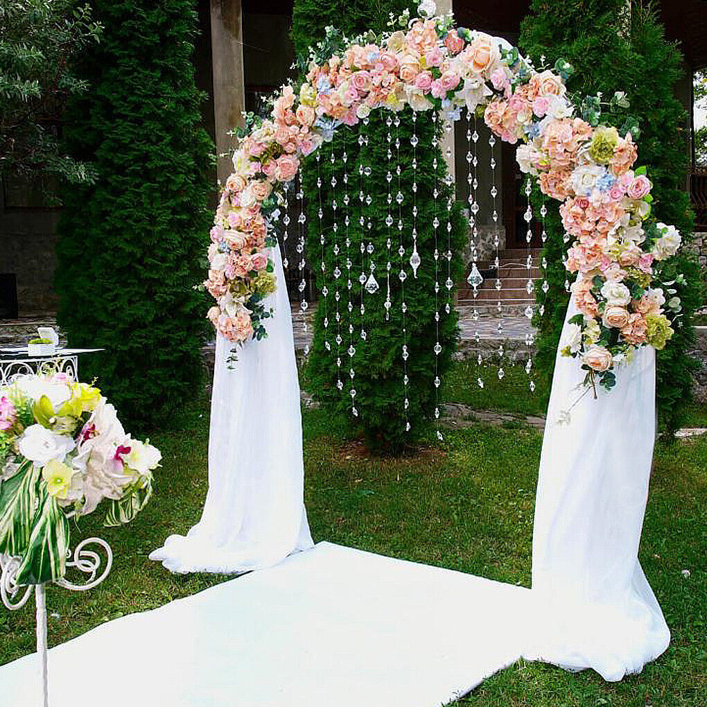 Metal Wedding Arch Garden Arbor Floral Stand Indoor/Outdoor V178-66791