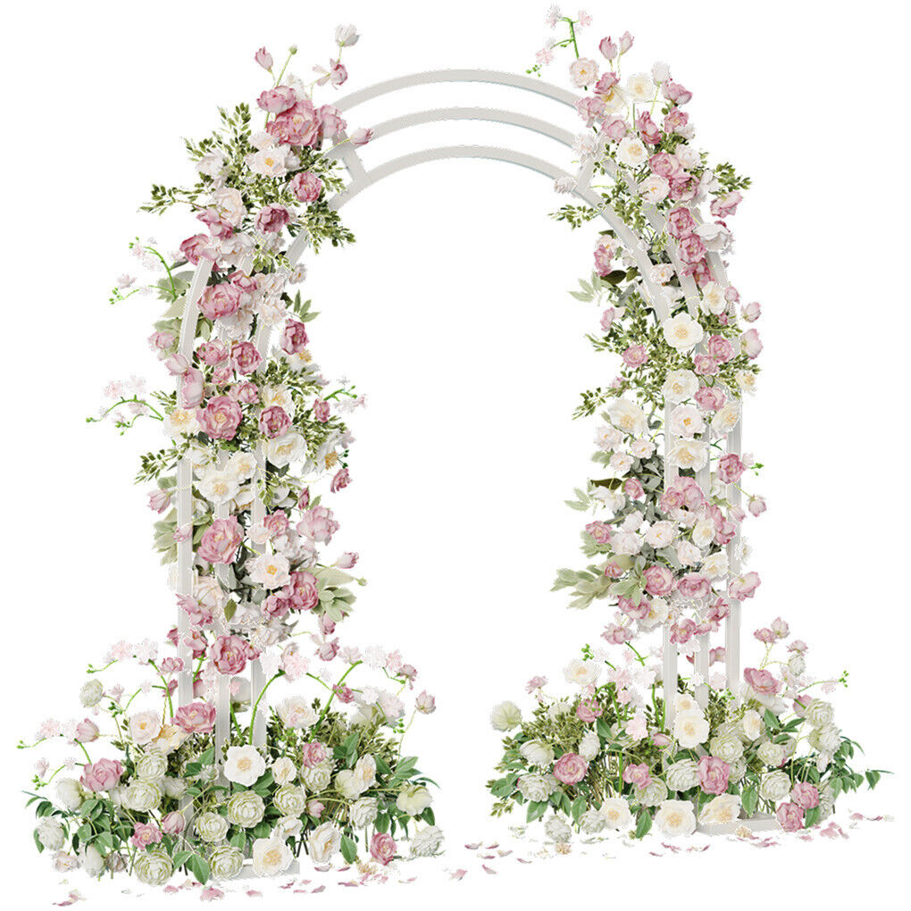 Metal Wedding Arch Garden Arbor Floral Stand Indoor/Outdoor V178-66791