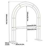 Metal Wedding Arch Garden Arbor Floral Stand Indoor/Outdoor V178-66791