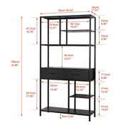 Rustic Accent Bookshelf 90CM Wide Plant Display Rack V178-66793