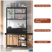 Rustic Accent Bookshelf 90CM Wide Plant Display Rack V178-66793