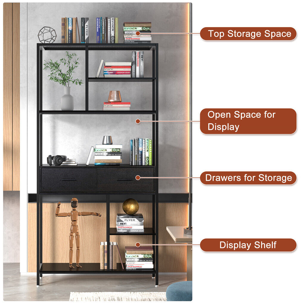 Rustic Accent Bookshelf 90CM Wide Plant Display Rack V178-66793