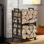 Iron Log Holder Indoor Heavy Duty Firewood Rack 180kg V178-66794