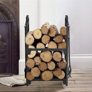 Iron Log Holder Indoor Heavy Duty Firewood Rack 180kg V178-66794