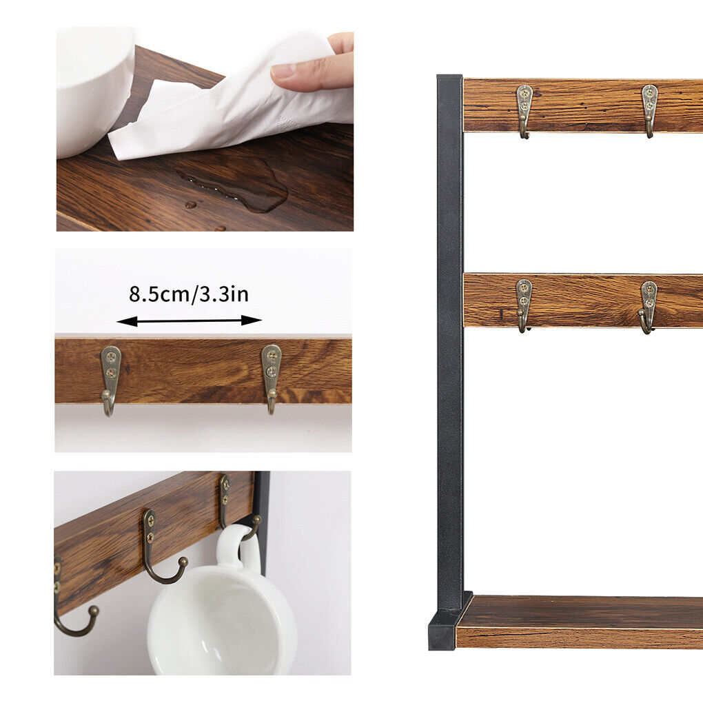 Coffee Mug Holder Stand 43.5cm High, 42cm Wide Kitchen Organizer V178-66796