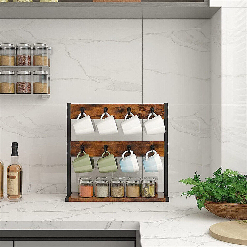 Coffee Mug Holder Stand 43.5cm High, 42cm Wide Kitchen Organizer V178-66796