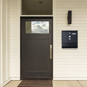 Wall Mounted Lockable Mailbox Galvanized Steel w/ Copper Lock V178-66797