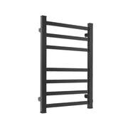 Aluminium Heated Towel Rail 7-Bar Electric Warmer Black V178-66800