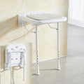 Wall-Mount Foldable Shower Chair, Adjustable, Non-Slip Feet V178-66807