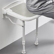 Wall-Mount Foldable Shower Chair, Adjustable, Non-Slip Feet V178-66807
