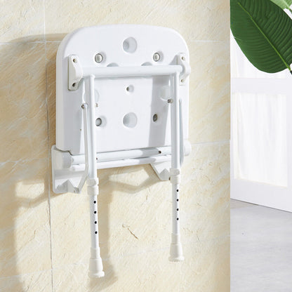 Wall-Mount Foldable Shower Chair, Adjustable, Non-Slip Feet V178-66807