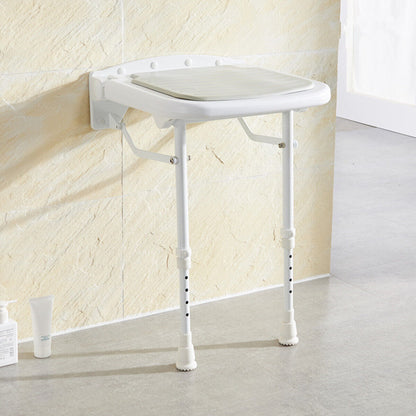 Wall-Mount Foldable Shower Chair, Adjustable, Non-Slip Feet V178-66807