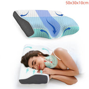 Cervical Memory Foam Pillow Butterfly Shape Standard Anti Snore V178-66808