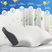 Cervical Memory Foam Pillow Butterfly Shape Standard Anti Snore V178-66808