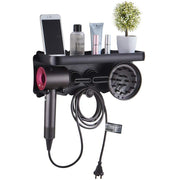 Magnetic Wall Mount Hair Dryer Holder for Dyson - Black Metal V178-66810