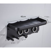 Magnetic Wall Mount Hair Dryer Holder for Dyson - Black Metal V178-66810