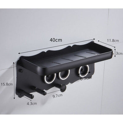 Magnetic Wall Mount Hair Dryer Holder for Dyson - Black Metal V178-66810
