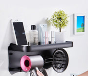 Magnetic Wall Mount Hair Dryer Holder for Dyson - Black Metal V178-66810
