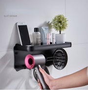 Magnetic Wall Mount Hair Dryer Holder for Dyson - Black Metal V178-66810