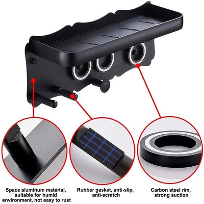 Magnetic Wall Mount Hair Dryer Holder for Dyson - Black Metal V178-66810