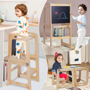 Wooden Toddler Step Stool Learning Tower Kitchen Safety V178-66811